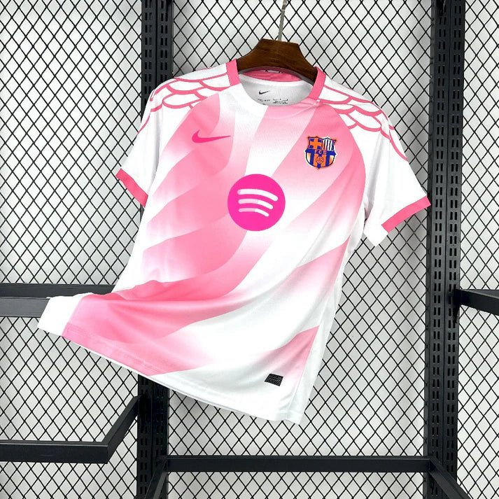 Maillot fc barcelone rose et blanc 